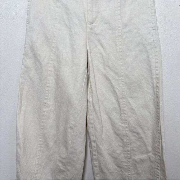 Vince Womens 0 Beige High Rise Wide Leg Trouser - Picture 5 of 12